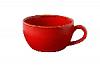 Чашка RED фарфор, 340 мл, d 110 мм, h 66 мм, красный Porland 322134 красный