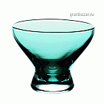 Креманка «Надя»; стекло; 320мл; D=110,H=85мм; голуб. Vidivi 60676