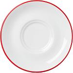 Блюдце "Ретро Магс"; фарфор; D=120 мм; белый, красный G. Benedikt Karlovy Vary PRI1712.X9146