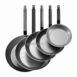 Сковорода; белая сталь; D=30,H=6,L=54см; серый Buyer 5110,3