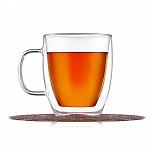 Кружка с двойными стенками для чая и кофе, термостекло,350 мл, P.L. Proff Cuisine 2-013-350