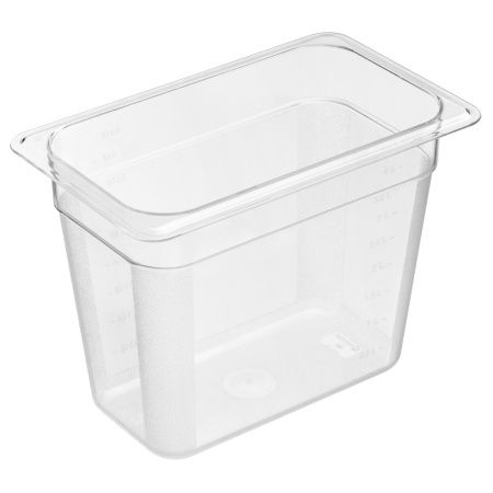 Гастроемкость 1/4 h=200 мм. 265х162 мм. 4,7 л. поликарб. прозрачная Gastroplast /1/24/