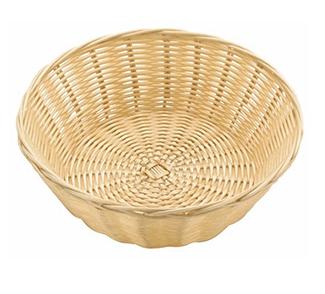 Корзина плетен.д/хлеба; полиротанг; D=20,H=7см; бежев. Sunnex C03002