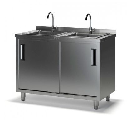 Ванна моечная двухсекционная СКМ-2 ТММ (1200х700х870)
