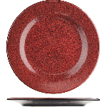 Тарелка «Млечный путь красный»; фарфор; D=240мм; красный, черный Борисовская Керамика ФРФ88802860