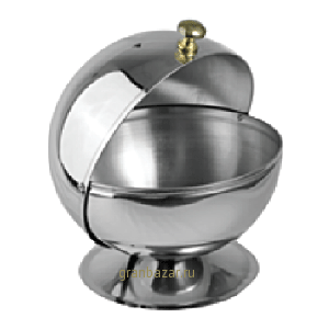 Сахарница; сталь; 200мл; D=12.5,H=14.2см; металлич.,золотой Eternum 899