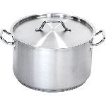 Кастрюля 14 л. нерж. d=300 мм. h=200 мм. тройное дно с крышк. MGsteel (индукция) /1/