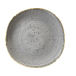 Тарелка мелкая "Волна" Stonecast d264 мм, без борта, Peppercorn Grey Churchill SPGSOG101