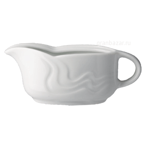 Соусник «Мелодия»; фарфор; 100мл; H=4.5,L=12.5,B=5см; белый G.Benedikt MEL3310