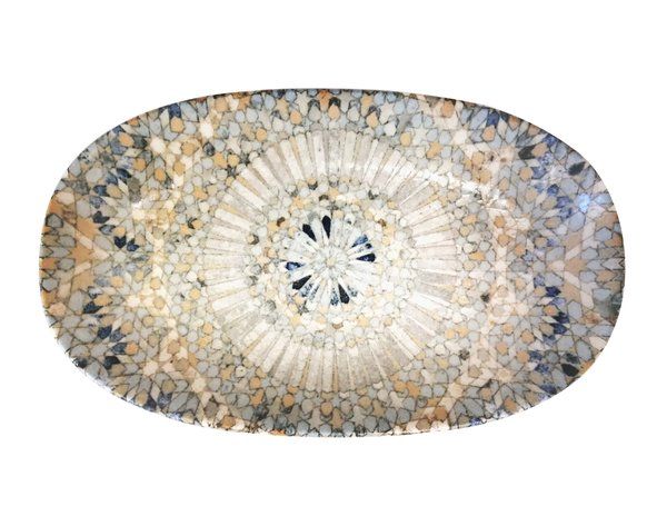 Блюдо овальное Luca Mosaic (240х140 мм) Bonna S-MT-LUCMZ GRM 24 OKY