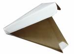 Коробка для пиццы треугольная 260х260х240x40мм картон белый ПапирРус, 100 шт