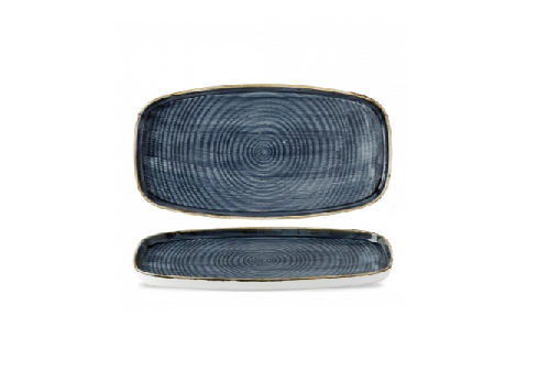 Блюдо CHEFS 350х185 мм, с бортом, Stonecast, цвет Blueberry Churchill SBBSWO341