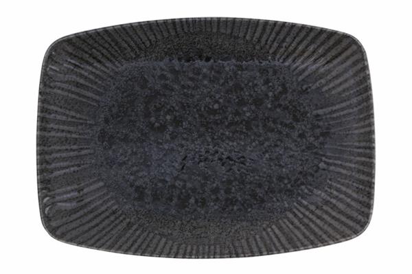 Блюдо прямоугольное IRIS GREY фарфор, 320x230 мм, h 20 мм, серый Porland 118432 IRIS GREY