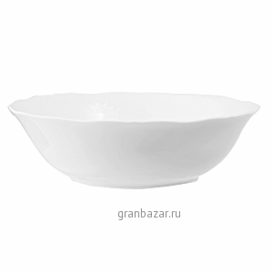 Салатник «Афродита»; фарфор; 650мл; D=18.5,H=5.5см; белый Lubiana 2619-white