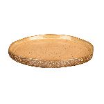 Тарелка «Эггшелл Нейчер» с бортом фарфор D=180,H=20мм коричнев. KunstWerk A24451W1449