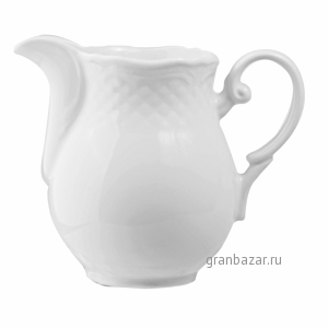Молочник «Афродита»; фарфор; 300мл; H=10.5,L=13см; белый Lubiana 2605-white