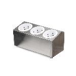Подставка под столовые приборы металлическая, 3 отделения, P.L. Proff Cuisine JQ-OT228AP