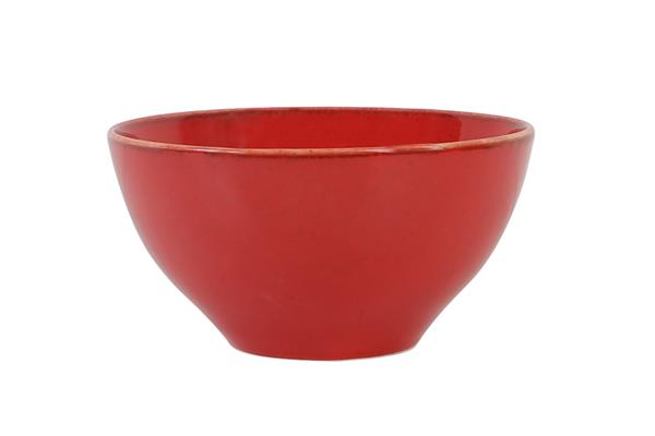 Салатник RED фарфор, 550 мл, d 140 мм, h 70 мм, красный Seasons Porland 363914 красный
