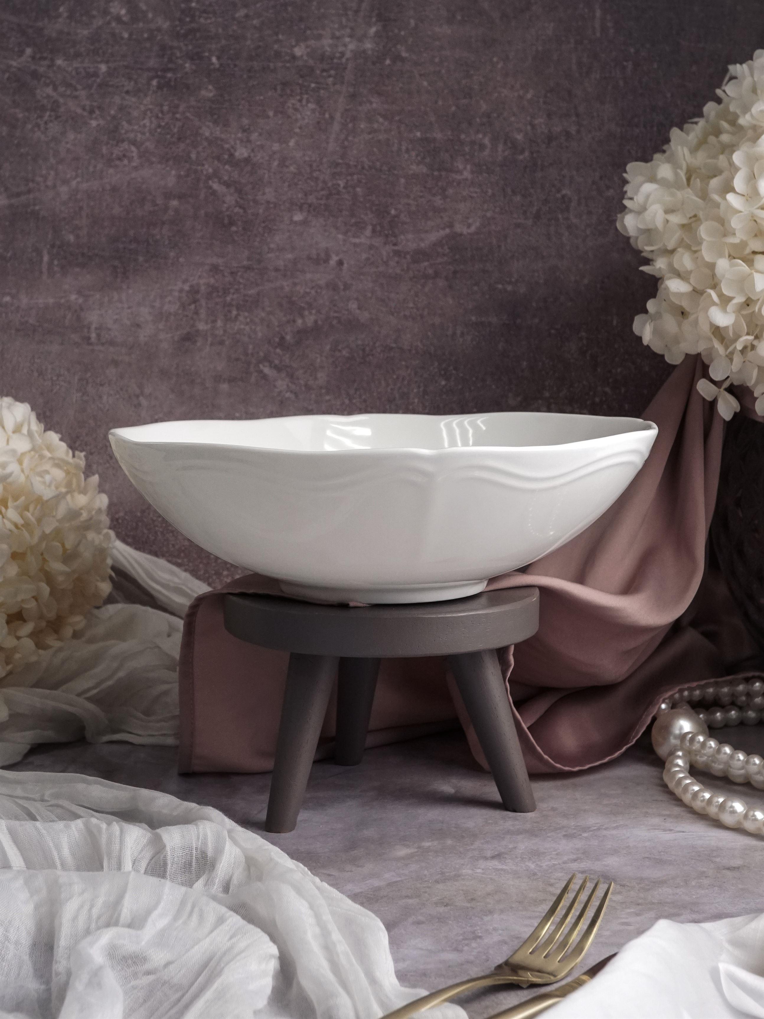 Салатник Grazia 1,9 л, d 260 мм h 75 мм, фарфор Casa di Fortuna