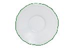 Блюдце MARIA GREEN 110 мм, кант зелёный Porland
