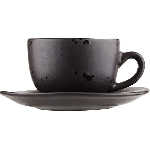 Пара чайная «Оникс»; керамика; 200мл; D=150мм; черный Dymov 268436