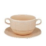 Бульонная пара Aristocrat Peach Tea 390 мл d 103 мм h70 мм Noble 313619+313009-PEACH [1]
