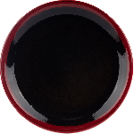 Тарелка мелкая «Кото Рэд»; фарфор; D=150мм; черный, красный Steelite 1547 0568