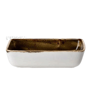 Блюдо д/запек.прям. «Крафт»; фарфор; 500мл; H=4.5,L=16.5,B=12.3см; коричнев. Steelite 1132 0366