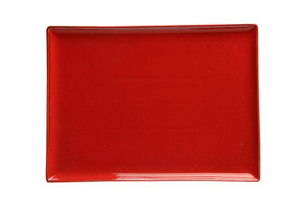 Блюдо прямоугольное RED фарфор, 350х260 мм, h 17 мм, красный Seasons Porland 358835 красный
