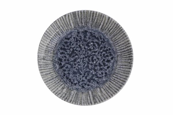 Тарелка мелкая без борта IRIS BLUE фарфор, d 250 мм, h 30 мм, синий Porland 187625 IRIS BLUE