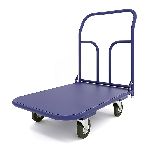 Тележка платформенная ТП 3 (г/п 300 кг, 1000x600 мм, колеса черная резина 125 мм)