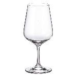 Бокал для вина «Апус» стекло 450мл D=90 H=200 мм прозр. Crystal Bohemia 91L/1SI95/0/00000/450-664