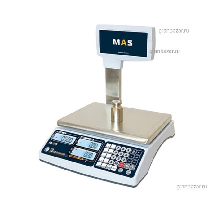 Весы электронные торговые со стойкой Mas MR1-30P
