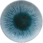 Тарелка мелкая «Нанокрем 891005»; фарфор; D=210мм, H=24мм; голуб. Kutahya NNTS21DU891005