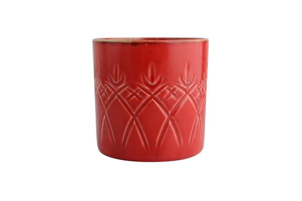 Чаша RED CHRISTINA фарфор, 230 мл, d 75 мм, h 75 мм, красный Porland 42CR23 красный