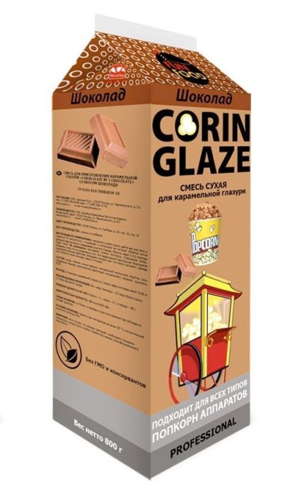 Вкусовая добавка FunFood Corin Glaze шоколад, 0.8кг.