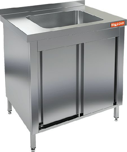 Стол с ванной моечной  Hicold НСЗК1М-8/7Б