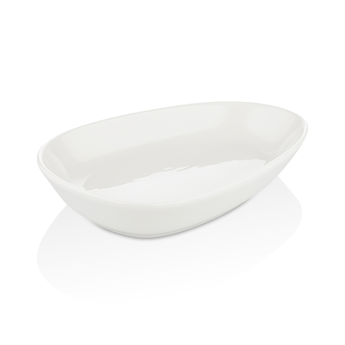 Блюдо овальное Island White 160х105 мм, фарфор, By Bone IS-16-OV