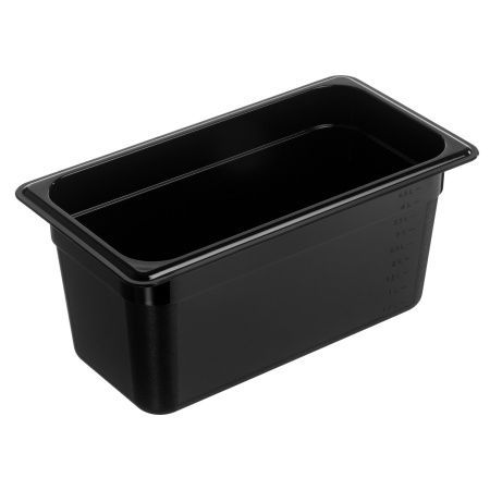 Гастроемкость 1/3 h=150 мм. 325х176 мм. 5,3 л. поликарб. черная Gastroplast /1/18/