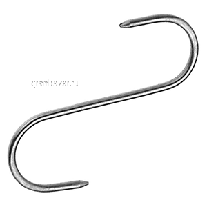 Крюк д/мяса D=0.4см; сталь нерж.; L=10см Paderno 42524-10