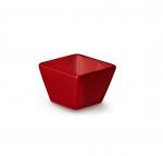 Емкость для соуса квадратная Corone Colore 63х63 мм красная фарфор