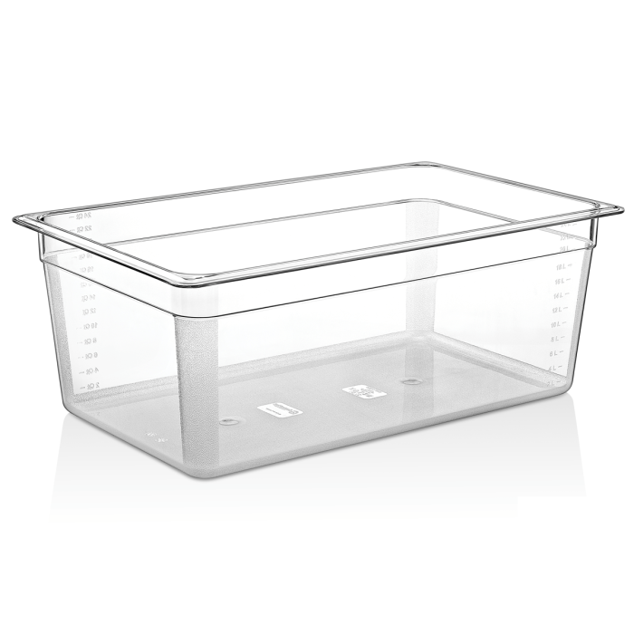 Гастроёмкость GN1/1 Gastroplast 530х325х200 мм, прозрачная (поликарбонат)