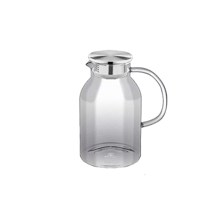 Кувшин Thermo Glass 2,1 л. с крышкой + сетка нерж Wilmax /1/12/ 888214