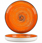 Тарелка с бортом Texture Orange Circular 230 мм, h 30 мм, P.L. Proff Cuisine