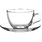 Пара чайная; стекло; 180мл; D=90/136, H=66мм; прозр. Pasabahce 97948/b