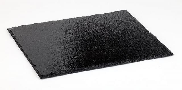 Блюдо для подачи прямоуг. 325x175 мм (GN1/3) черное, сланец APS 992