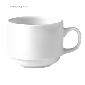 Чашка кофейная «Монако Вайт»; фарфор; 85мл; D=6,H=4.5,L=8.5см; белый Steelite 9001 C333