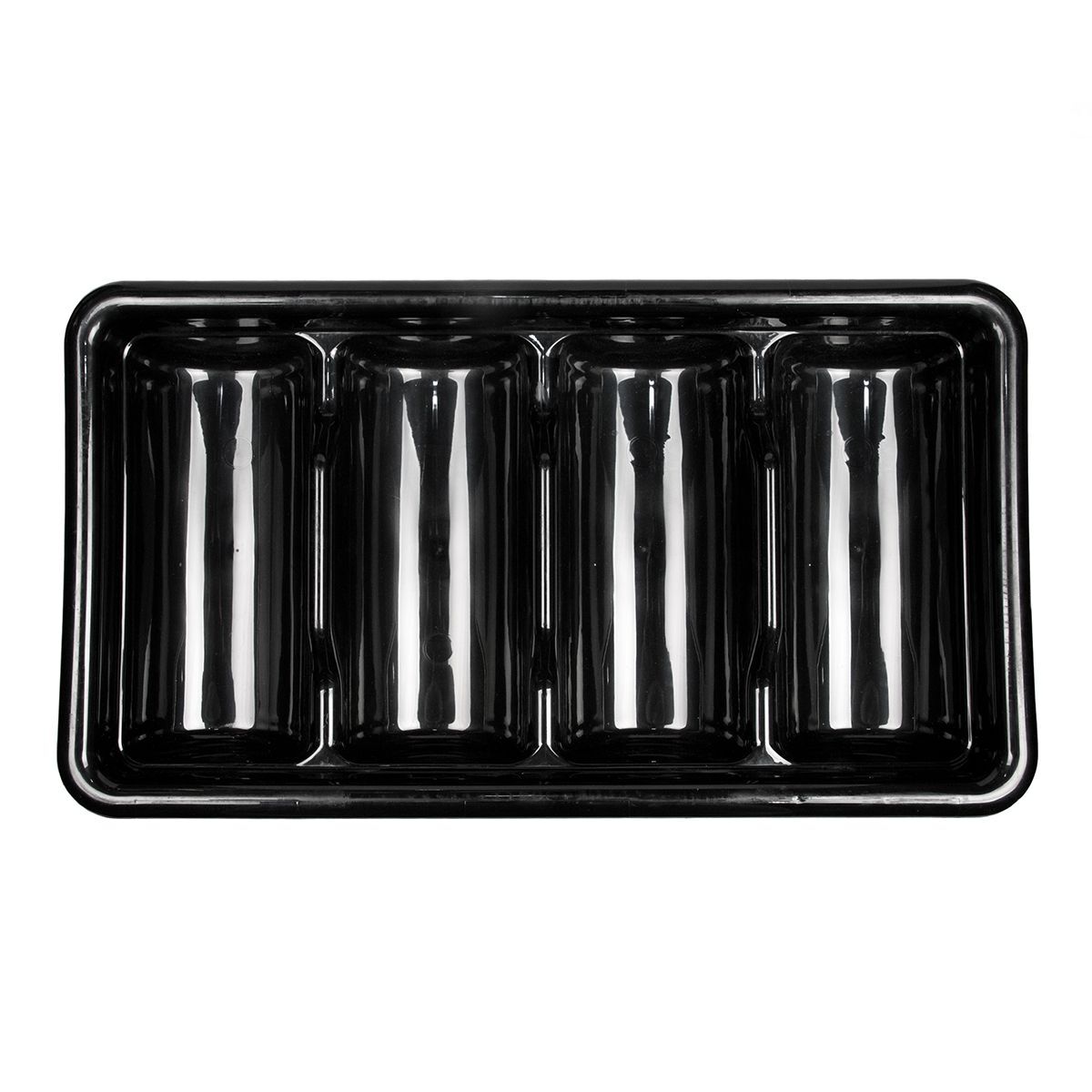 Подставка для столовых приборов 4 отделения,  пластик, P.L. Proff Cuisine JD-4088B