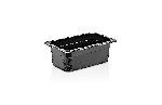 Гастроемкость 1/4 h=100 мм. 2 л. п/п черная /1/24/ Gastroplast GNPP-14100/B