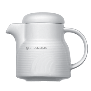 Кофейник «Карат»; фарфор; 300мл; D=9/5.5,H=9,L=16.5см; белый Bauscher 25 4130